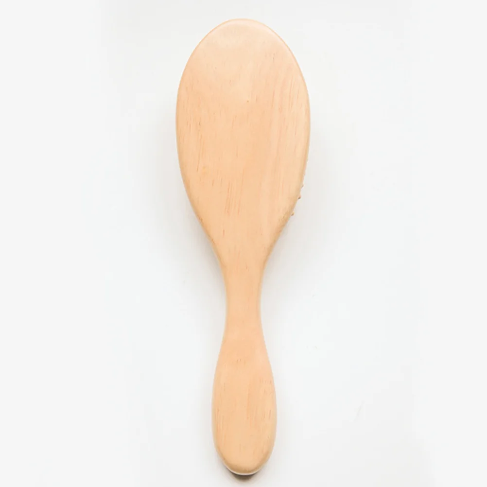 مجموعة فرشاة مشط من الخيزران لتدليك فروة الرأس وشعر الجسم تستخدم أداة تنظيف حمام الصوف الناعم للأطفال والكبار #6