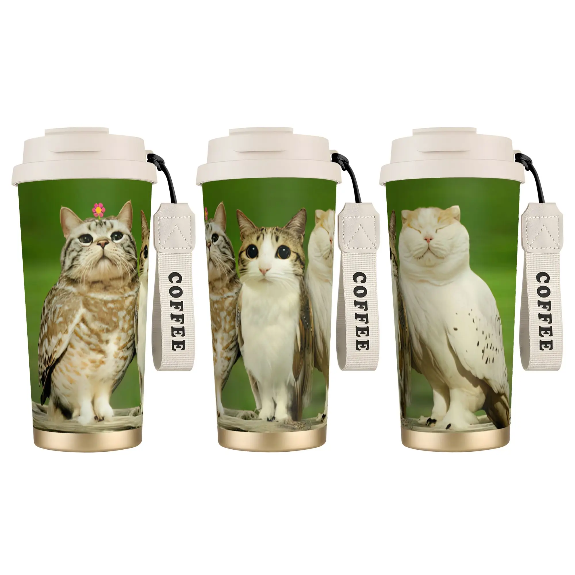 

Stainless Steel Tumbler Meowl Meme Funny Cat Lover Thermal Mugs Travelist Hot Drinks Water Bottle Keep Heat Large Coffee Cups