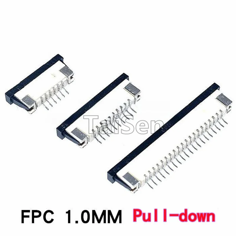 10 PZ 1.0 MM FPC Connettore Scorrevole 4P 6/8/10/12/14/16/20/24/30P Pull-up Pull-down connessione ribaltabile