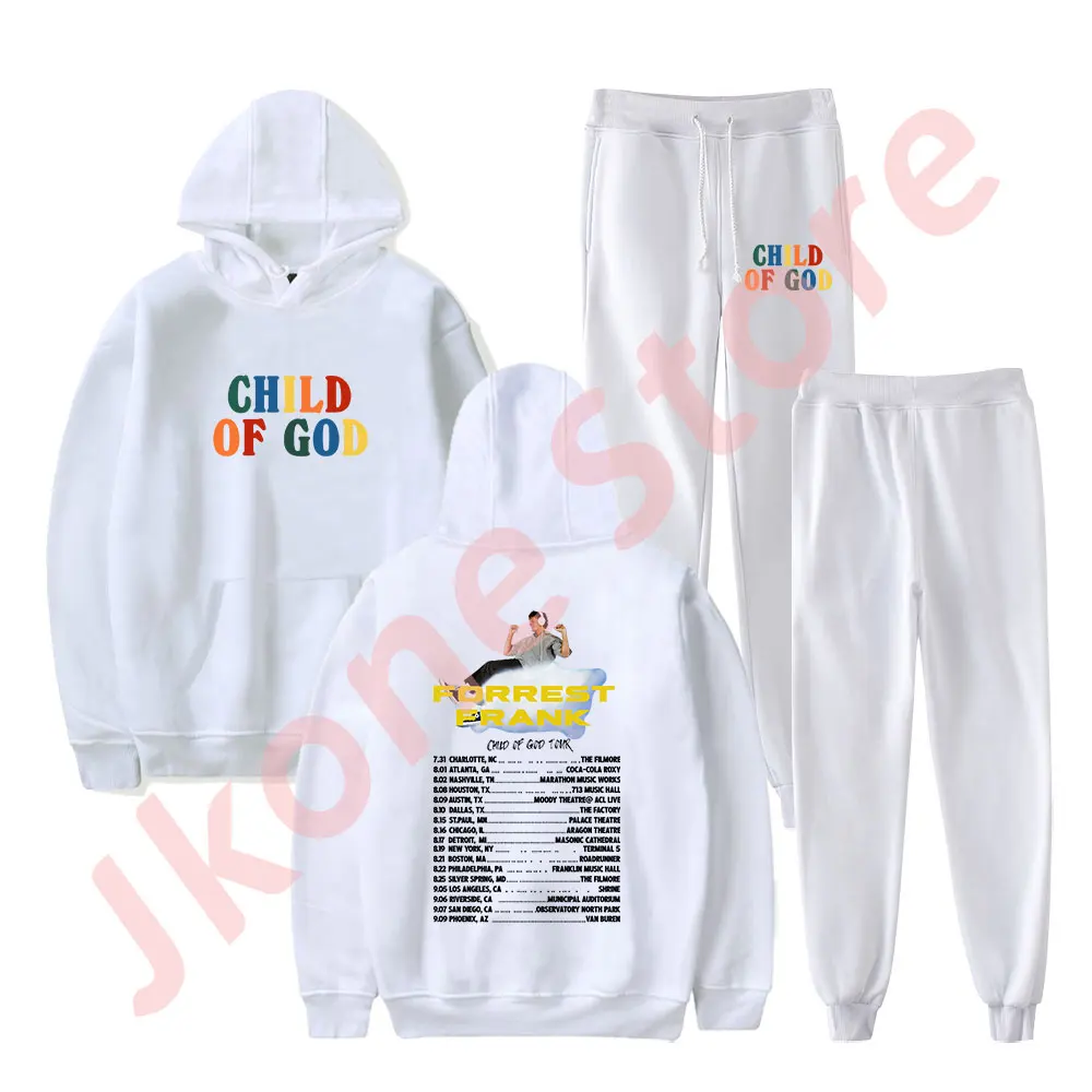 Forrest Frank 2024 Child of God Tour Merch Hoodies Jogger Pants Cosplay Women Men Fashion Casual Streetwear