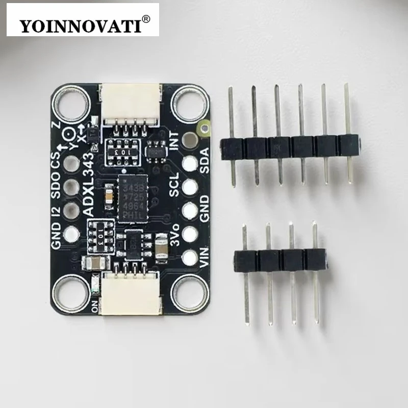 ADXL343 3-Axis Accelerometer Module, I2C/SPI Communication, Low Power Motion Sensor, Compatible with STEMMA QT / Qwiic