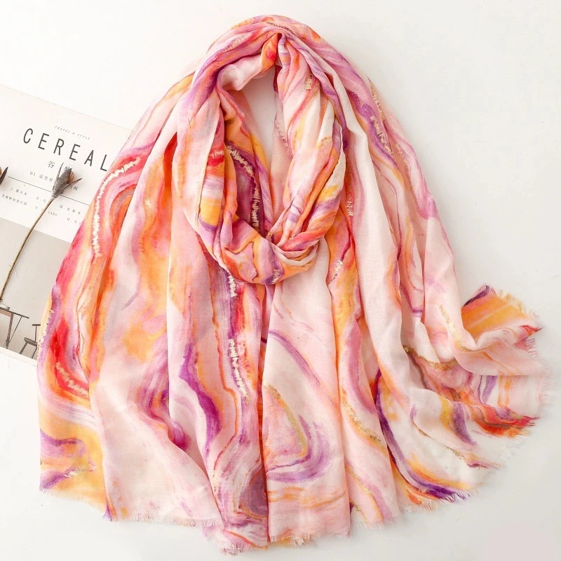 French Spring and Summer Cotton Linen Feeling Scarf Headscarf Arabian Scarf Middle East Dubai Turkey Palestinian Hijab Scarves
