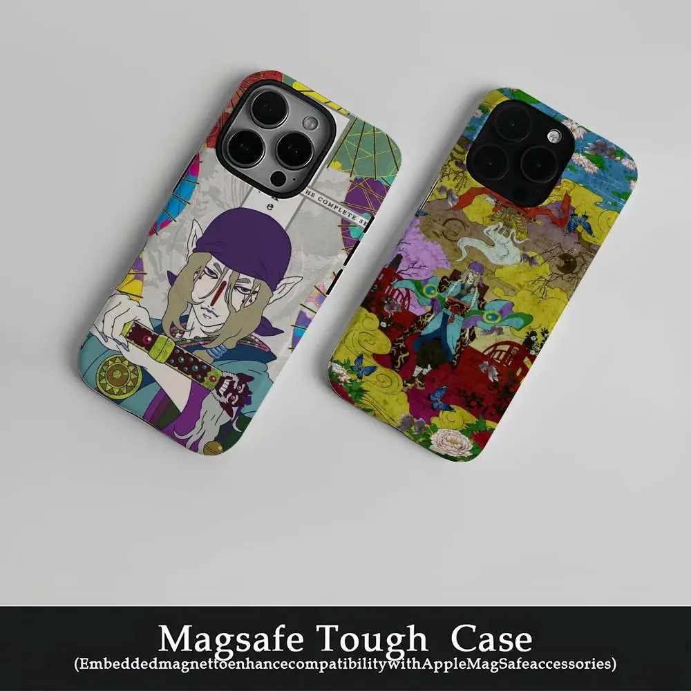 

Mononoke Kusuriuri Anime Phone Case Film Korean INS For IPhone 16 15 14 13 12 11 Pro Max Plus Luxury Magnetic Double-layer Cover