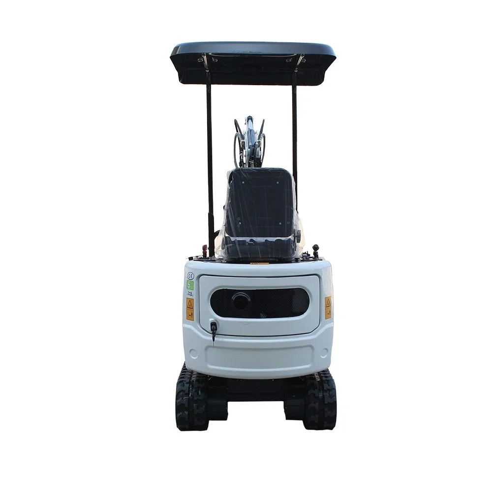 NEW White&Black B&S 1-Ton Mini Excavator Track Digger 13.5HP Hydraulic Thumb can be customized USA STOCK