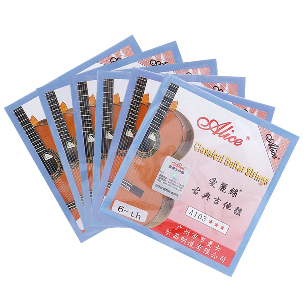 

Practical Guitar Classical Guitar Strings 1Pcs Replacement Set Spare Parts A103 Beginners Classical Copper Wound