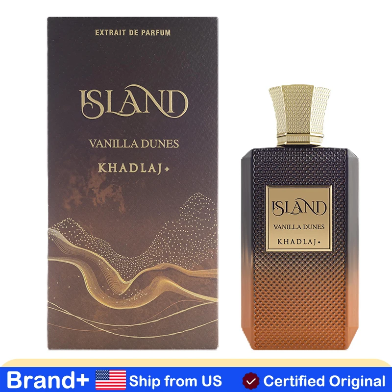 

Khadlaj Island Vanilla Dunes Extrait De Parfum Spray 3.4 Ounce Unisex Long Lasting Fragrance Spray Perfect for Daily Cologne