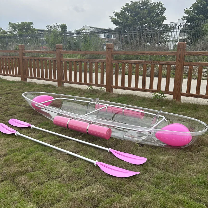 

Summer Float Transparent Canoe Kayak Fishing Boat PC Transparent Touring Kayak with Clear Bottom PC Boat