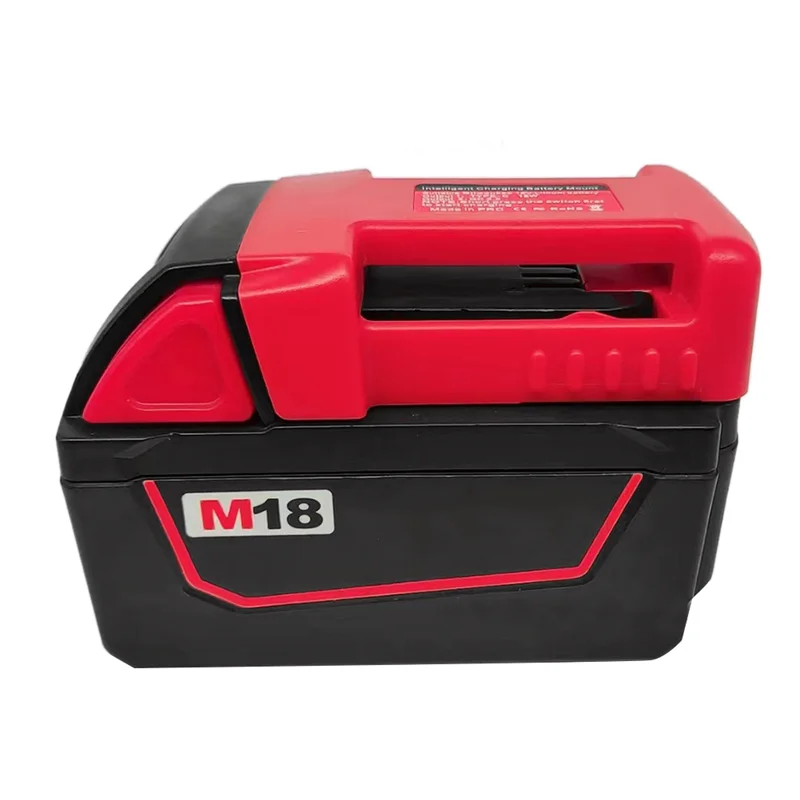Imagem -05 - Carregador Rápido para Milwaukee Bateria 18v Suporte de Bateria Portátil Adaptador com Saída Usb e tipo c Carregamento Rápido