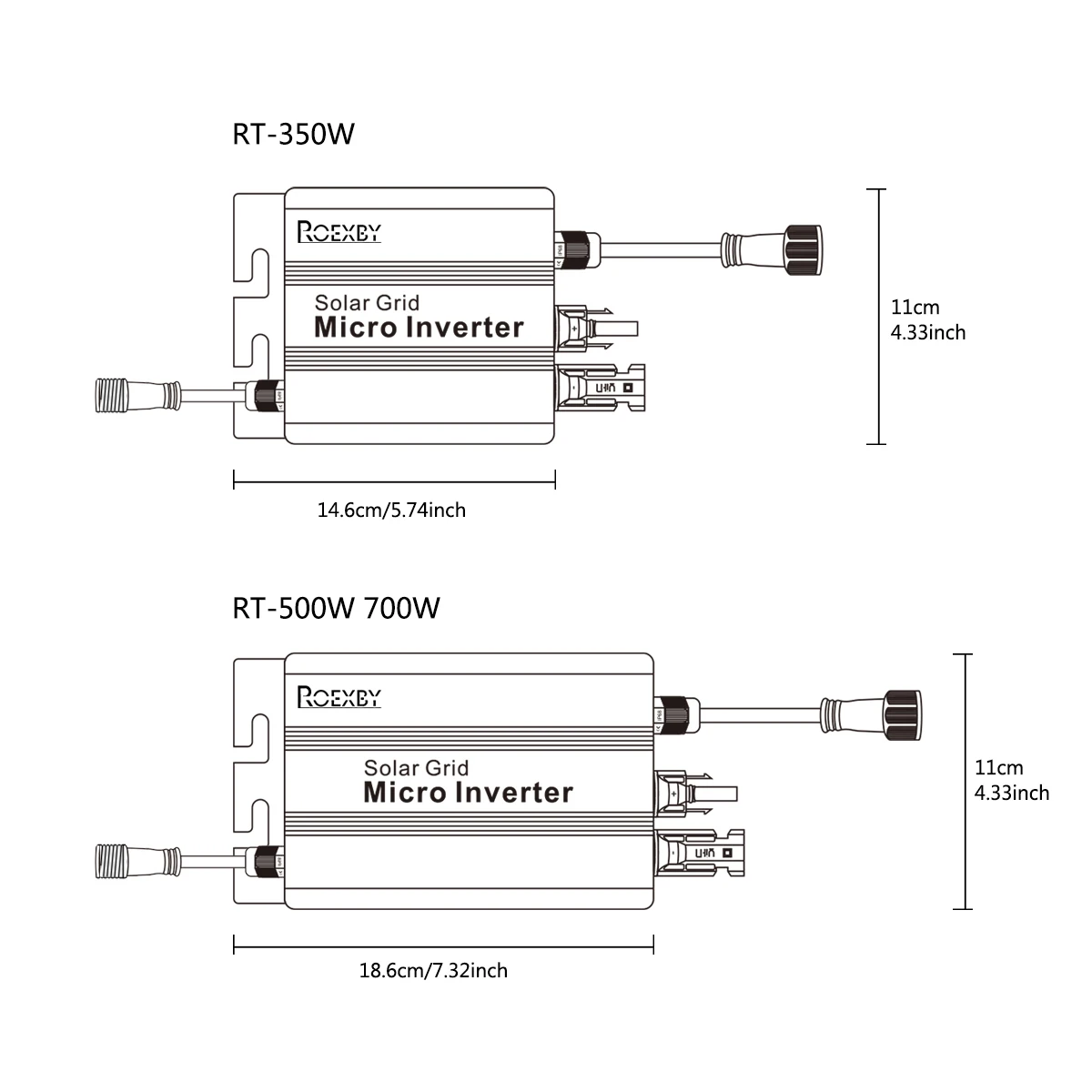 Eoexby-limit erセンサーマイクロインバーター、ソーラーpvグリッドタイシステム用mppt、350w、500w、700w、DC26V-46V、ソーラー入力、AC110V-220V、自動