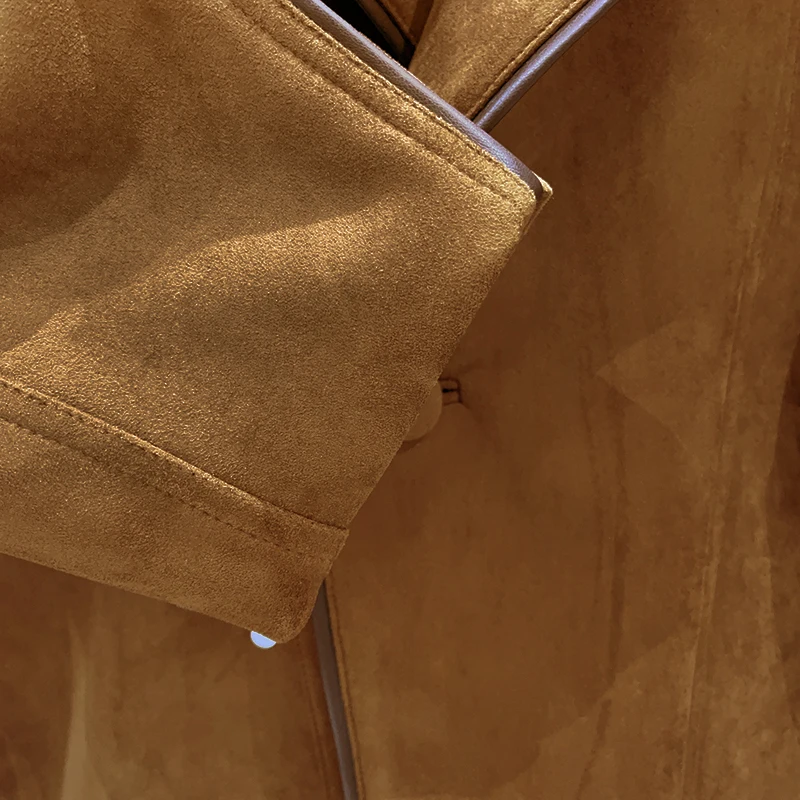 カレフルレザー ジャケット レディース テーラード エイプ モーターサイクル スレカラー フリップ PUレザー オートバイ アウター フレンチスレ ルーズフィット