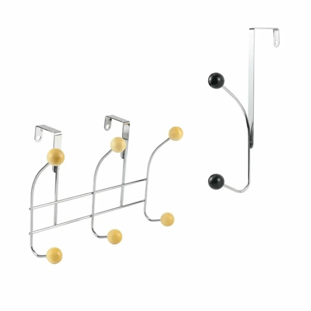 Space-Saving Door Rear Hook Easy Installation Multifunctional Wall-Mounted Hook Portable No Drill Coat Rack Kitchen