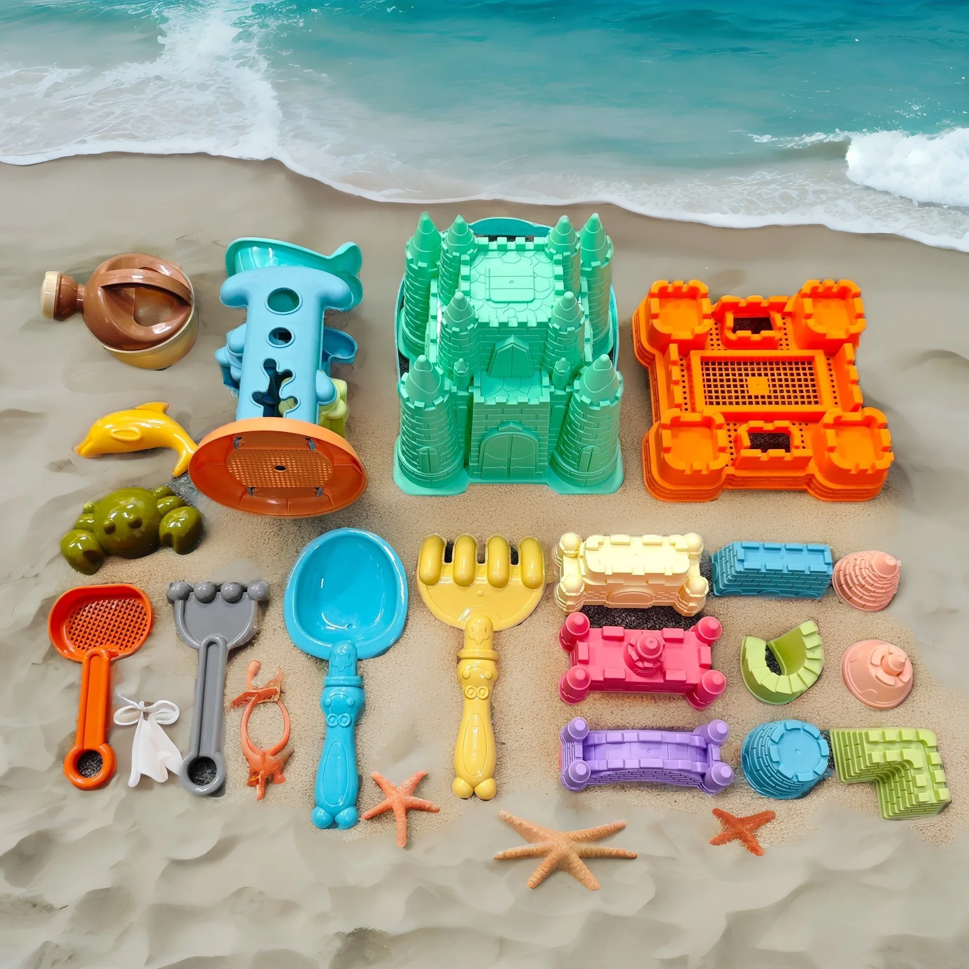 Beach Castle Bucket Play Sand Set Toys Acessories Children Summer Toys Sand Toys for Kids Outdoor Family Funny Gifts
