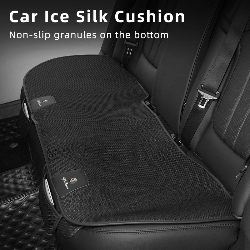 Car Front Rear Seat Cushions Ice Silk Mat Storage Pad Accessories For Alfa Romeo Giulietta 159 147 156 166 Mito Giulia GT Stelvi