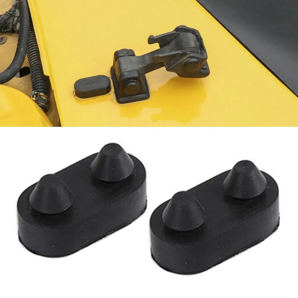 Hood Lock Latches Locking Catch Brackets Kit For Jeep For For For Wrangler 97-06 Rubber Anti-deform Excellent Design Replacement