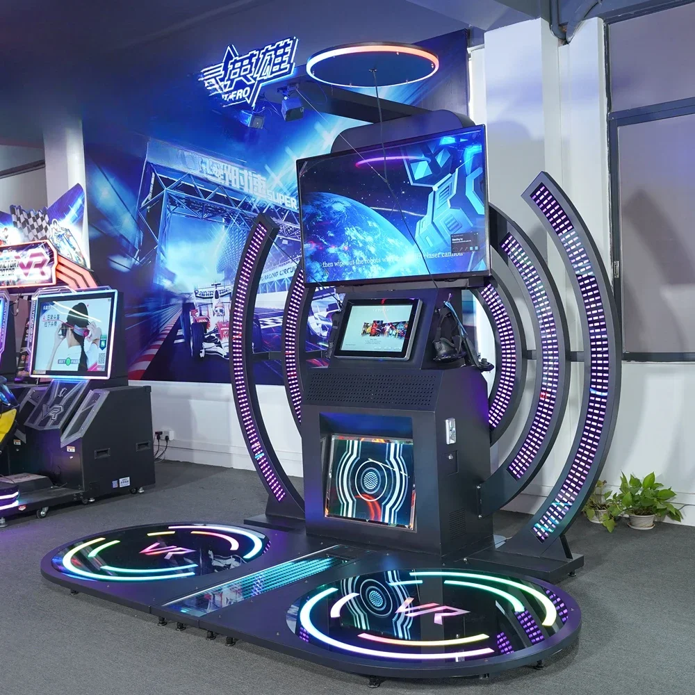 Funny Factory Price Virtual Reality Music Simulator Equipment Motion 9D Dance Arcade Machine