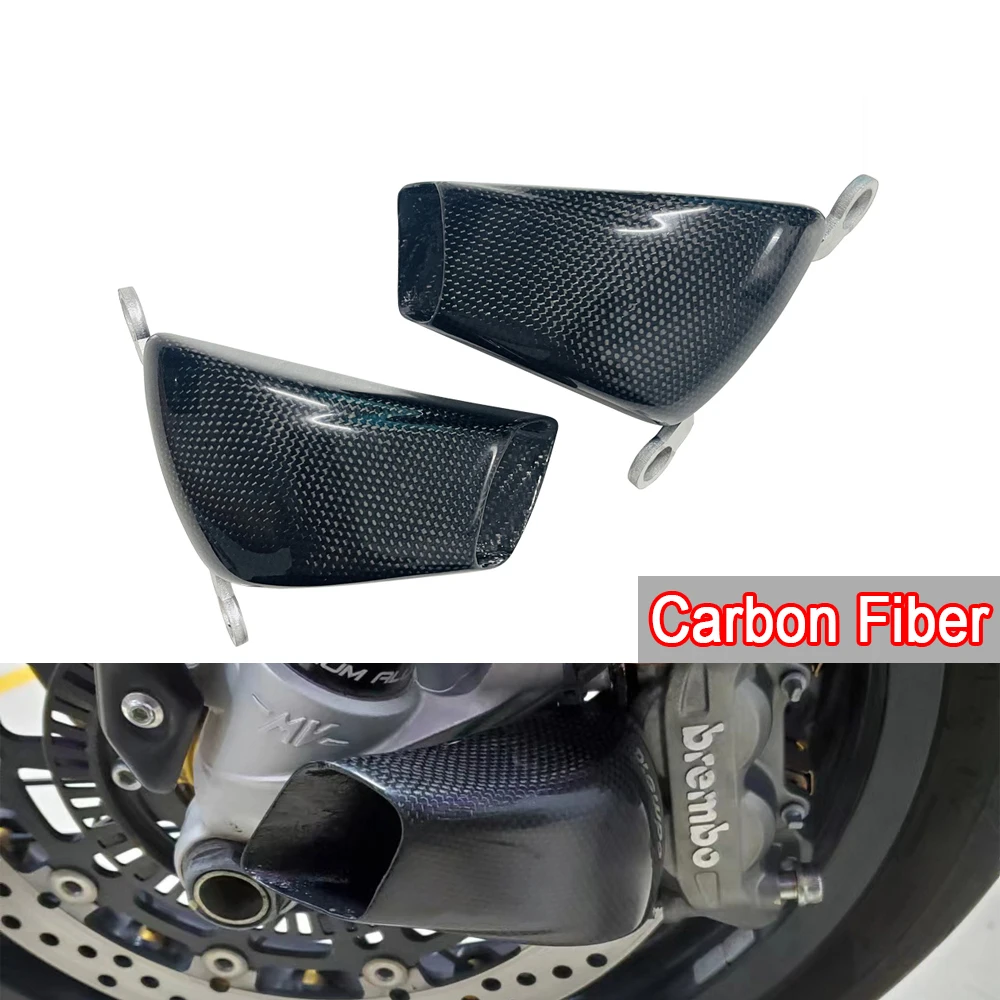 

For Triumph Street Triple 765 R RS 2020-2024 Motorcycle Accessories Front Caliper Radiator Cover Guard Heat Sink Carbon Fiber