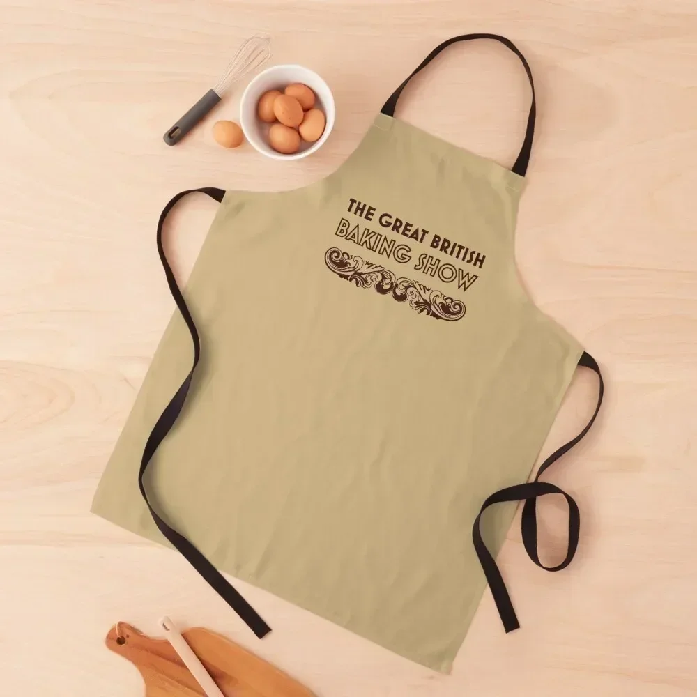 

great british baking show chocolate brown Apron chef for man Teacher professional hairdresser Kitchen And Home Items Apron