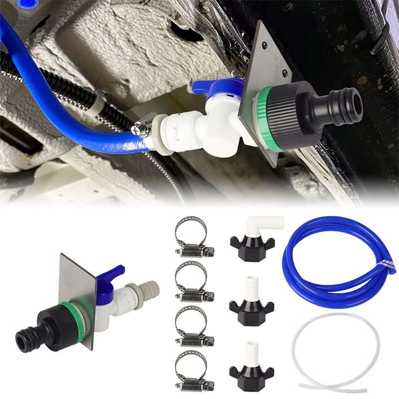 RV Water Tank Backfill Kit For Campervan Motorhome Racevan Valeting Hozelock Fitting Water Filling & Drainage System