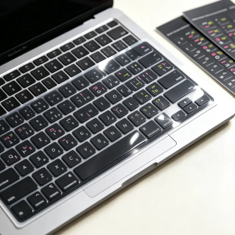 10 Sheets Of Keyboard Stickers: English Hebrew Russian Key Labels Language Precise Key Positioning For Laptop Computer Notebook