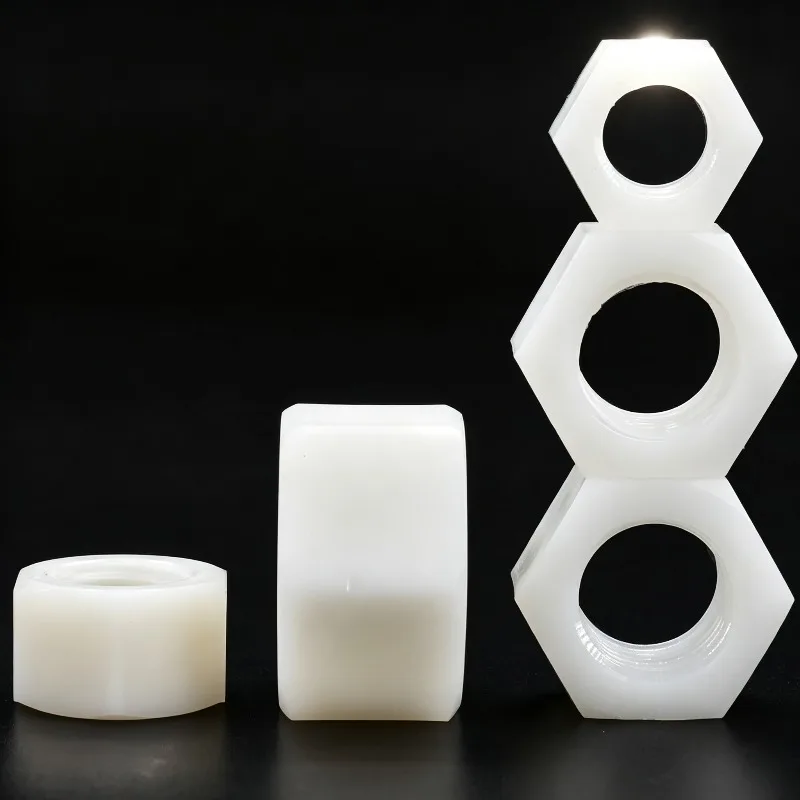 M3 M4 M5 M6 M8 M10 M12 M14 ‑M30 White PP Plastic Hex Hexagon Nut Insulating Fastener For Bolt Screw DIY Electronics 3D Printer