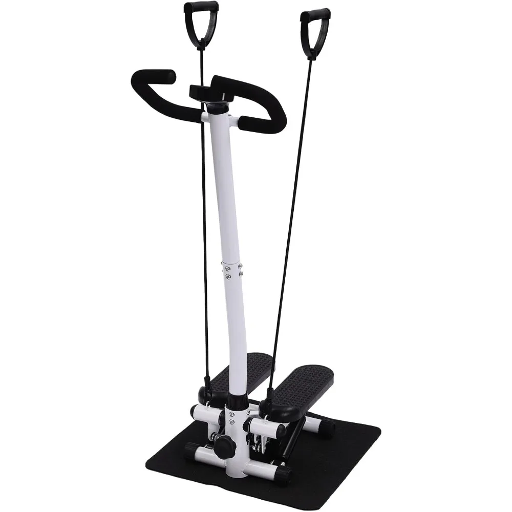 Trainingsgerät Stepper mit Lenker, Mini-Stepper, Auf- und Ab-Schwingstepper, Fitness-Stepper, Treppensteiger mit Display – Detail 2