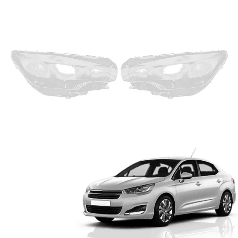 For Citroen C4L 2013 2014 2015 Right Headlight Shell Lamp Shade Transparent Lens Cover Headlight Cover