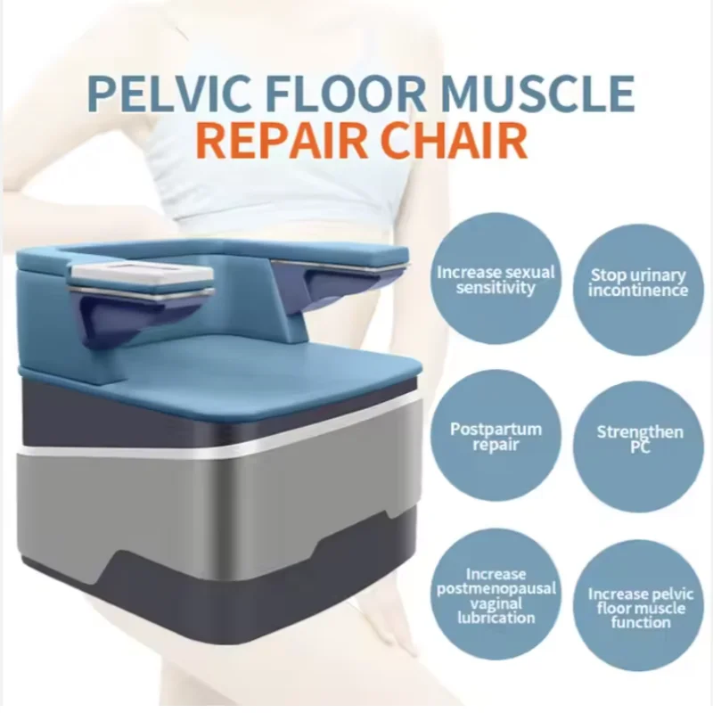 Emmagro reino unido máquina de cadeira de massagem de pé piso pélvico treinamento muscular pós-parto tratamento de próstata alívio de incontinência urinária