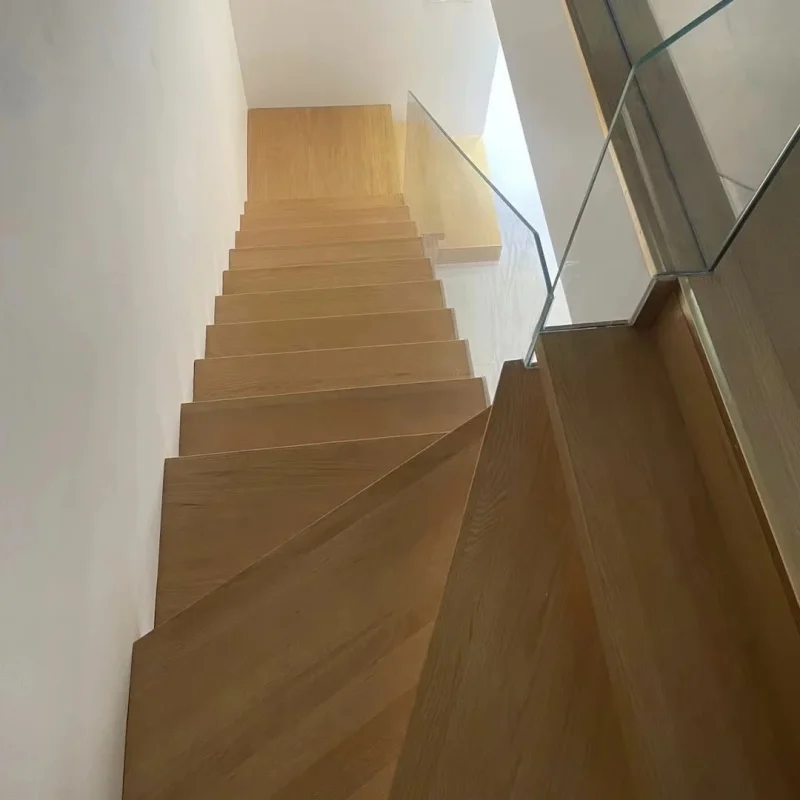 custom.Modern Durable L-Shaped Outdoor Floating Stairs Prefabricated Design