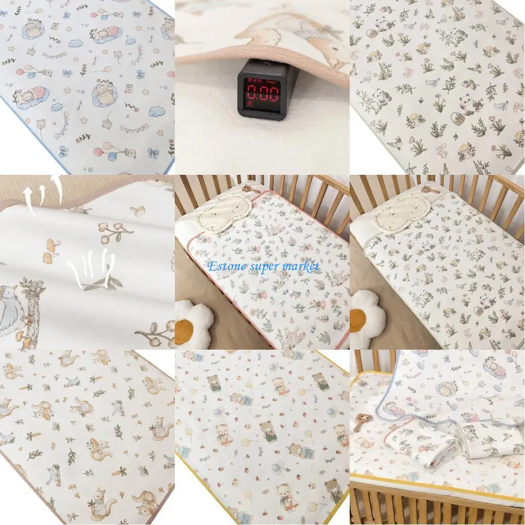 090B بساط تغيير حفاضات الأطفال القابل للغسل وقابل لإعادة الاستخدام وسادة مبولة للرضع للأطفال الصغار مع تصميم نمط الرسوم المتحركة #1