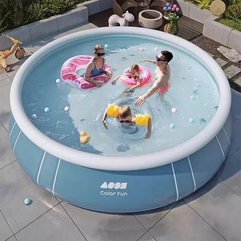 ​​Upgraded Thickened Foldable Round Inflatable Pool Multifunctional Summer Backyard Water Recreation Outdoor Hot Tubs FYIP​​