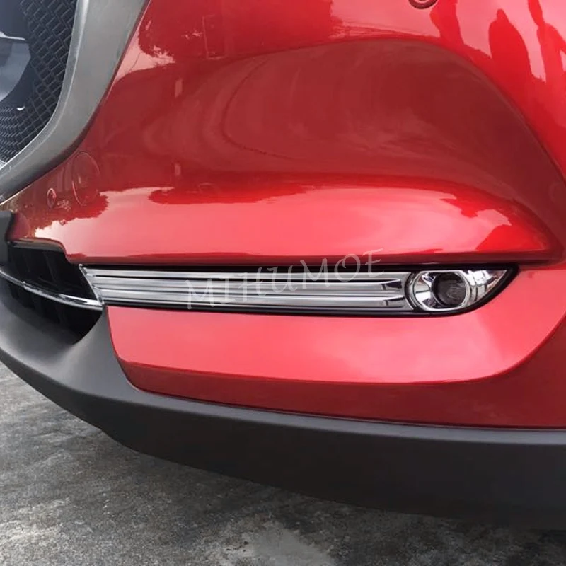 

Chrome Front Fog Light Cover Trims For Mazda CX-5 CX5 2017-2021 Accessories