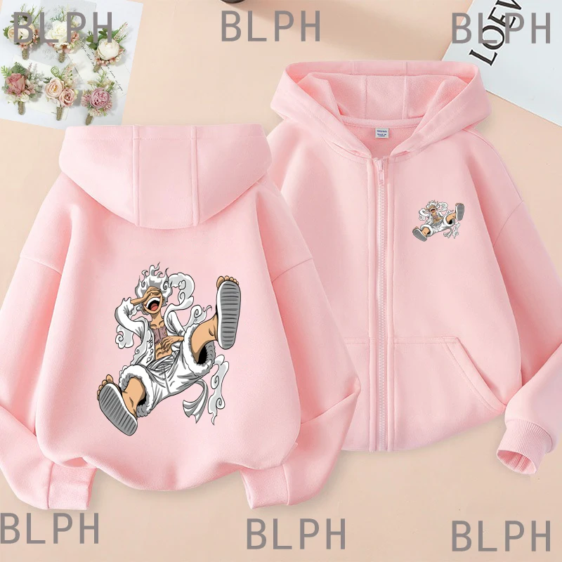 

One Piece Luffy Sauron Partner Dress Harajuku Printed Pattern Adult Children's Sweatshirt Same Style Swordsman Spirit Street