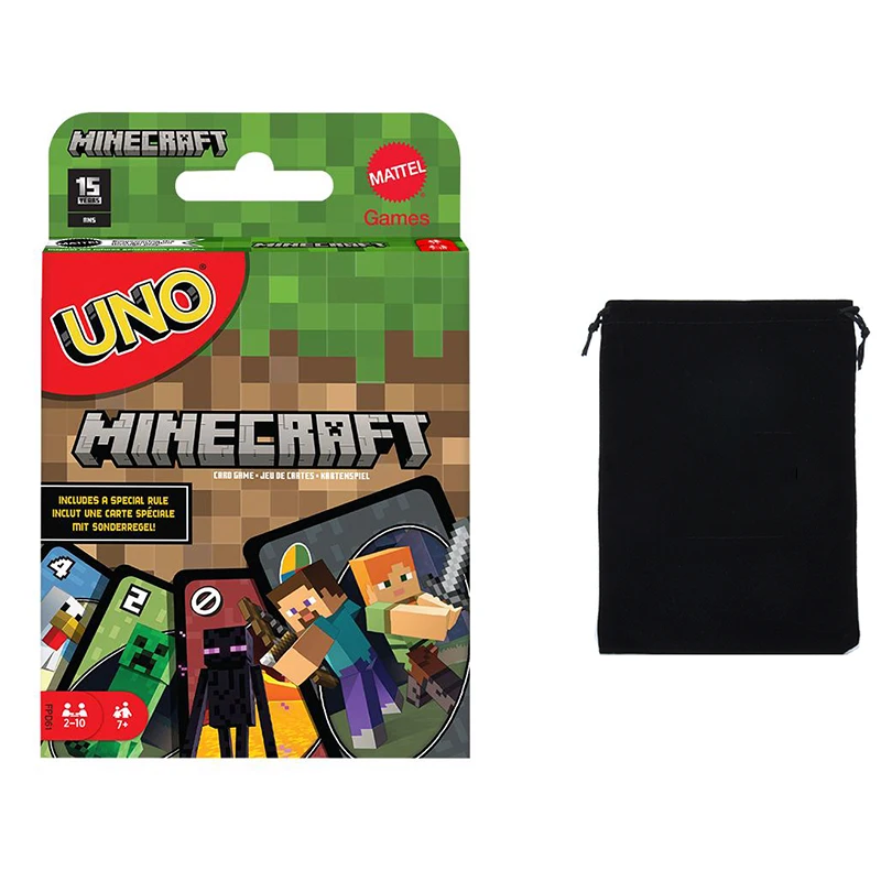 Games UNO Minecraft Card for Kids  Adults Families & Parties Deck & Special Rule Inspired by the Video Game 2 to 10 Players