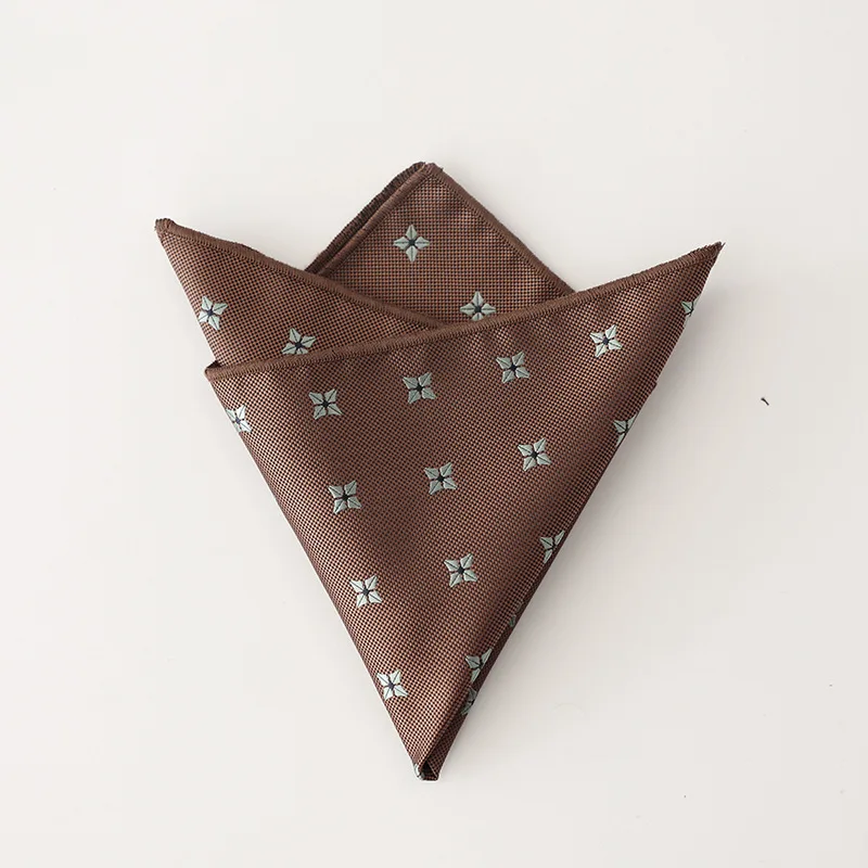 Retro Coffee Beige Orange Pocket Square for Men, Stylish Accessory