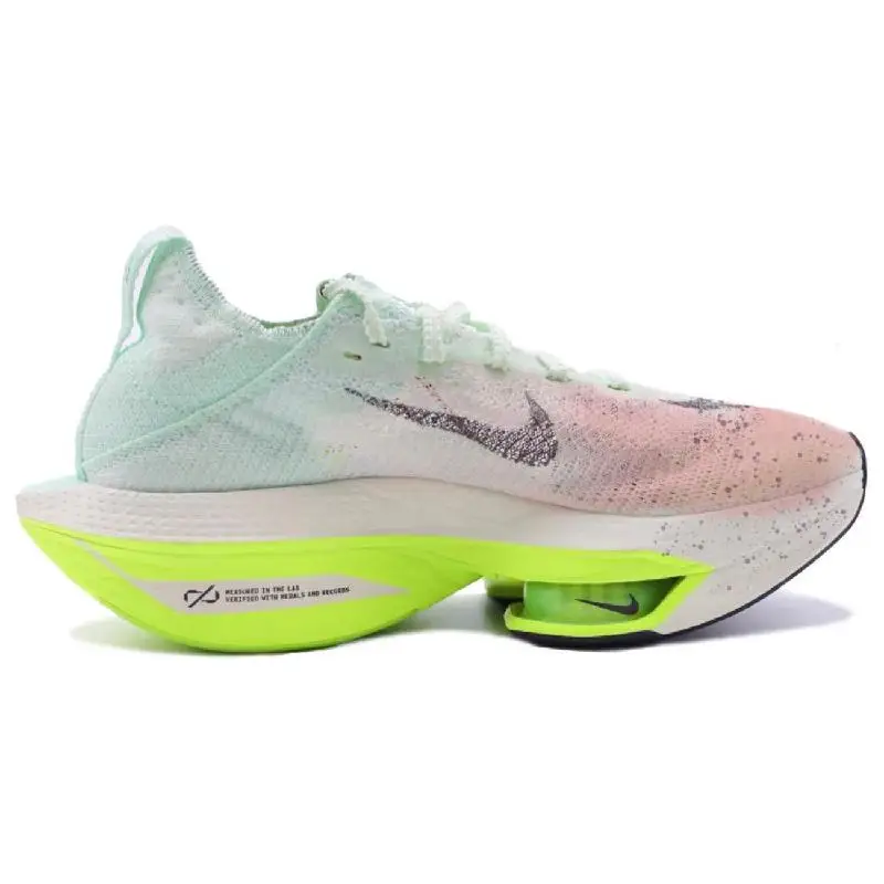 [مسحوق متدرج بالنعناع للنساء مخصص] حذاء الجري Nike Air Zoom Alphafly Next% 2 للنساء باللون الأخضر المنخفض
