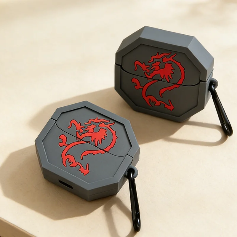 

New Case For Samsung Galaxy Buds3 Pro soft Cute Protective Galaxy Buds3 Pro Covers Shockproof Headphone Cases Cartoon Dragon