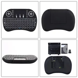 I8 ميني لوحة مفاتيح لاسلكية خلفية 2.4G الهواء ماوس التحكم عن بعد لمس للذكية الروبوت التلفزيون مربع كمبيوتر سطح المكتب أعلى 12 مبيعات مضيئة اللاسلكية لوحة المفاتيح والماوس - No1