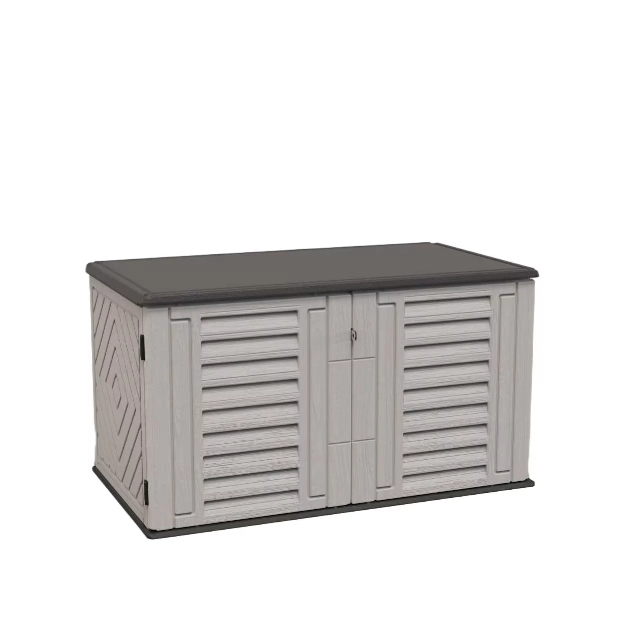 Outdoor Home Garden Heavy Duty HDPE Plastic Strong Single-layer Easily Assembled 120 Gallons Windproof Waterproof Eco Storage