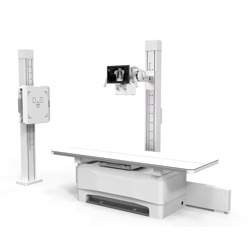 40kW 500mA Electricity Powered Floor Mounted Fixed Digital X-Ray Machine with Floating Table for Hospital