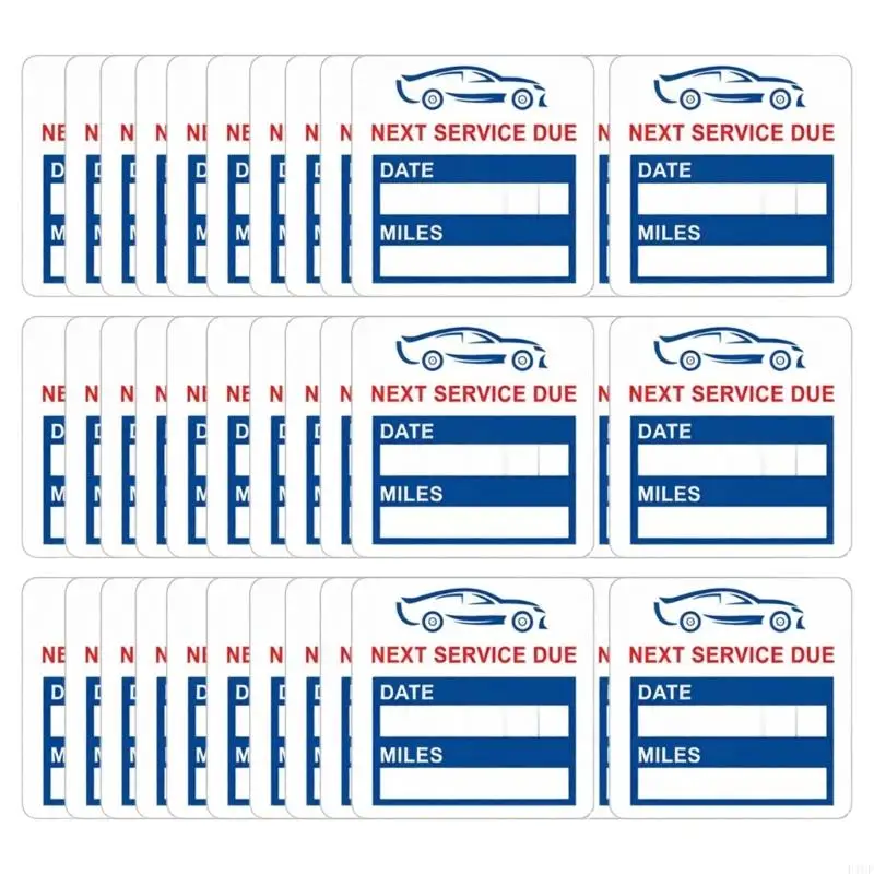 F1CF Pack Of 10 Static Cling Next Service Due Oil Change Reminder Vehicles Windshield Decal Automotive Service Labels