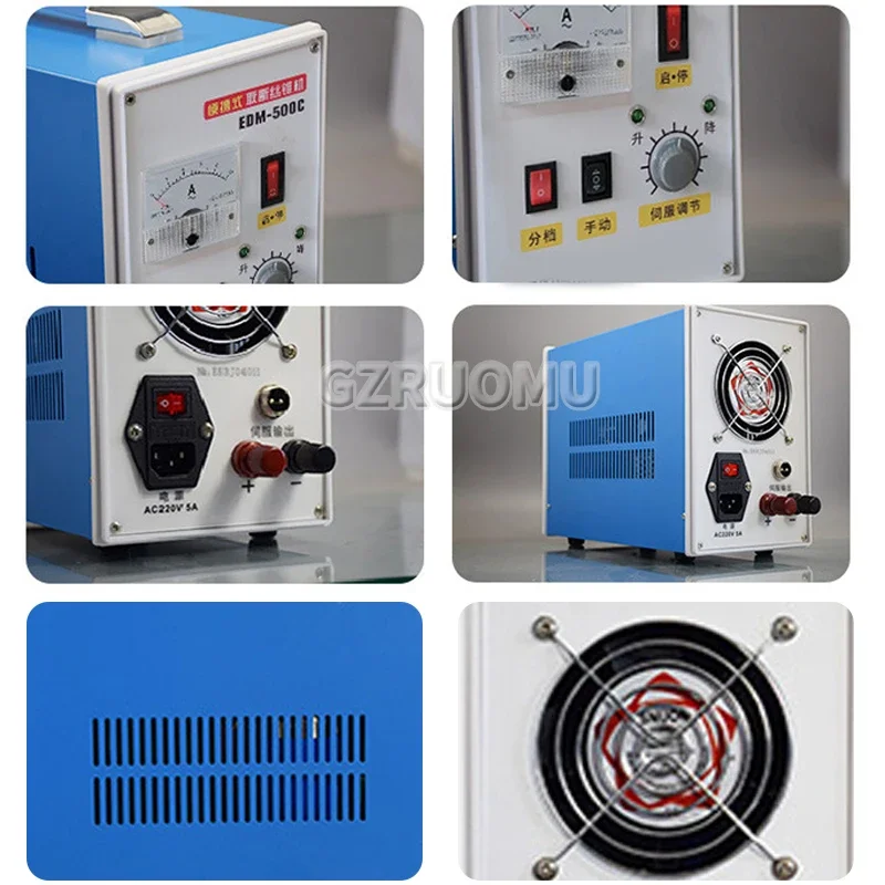 EDM-500C High requency EDM Machine Portable Breaking Tap Machine Processing Taps Bolts Screws Drill Bits Drill Holes For Screws