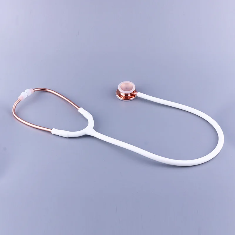 Classic White Medical Dual Head Portable Professional Clinical Cute Cardiology Stethoscope Health Tool for Nurse Doctor Students