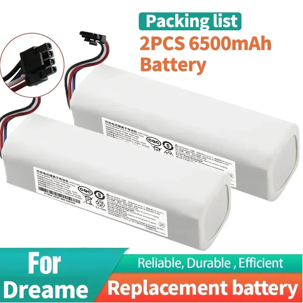 

Genuine/Originalr Replacement P2008-4S2P-MMBK Battery For Dreame F9 D9 L10 Pro Plus RLS3 RLS5 RLS5L RLS5D Accessories Parts