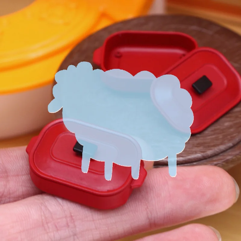 1 Piece Mini Simulation Cooking Pot Model Dollhouse Kitchen Decoration Miniature Food Play Scene Prop