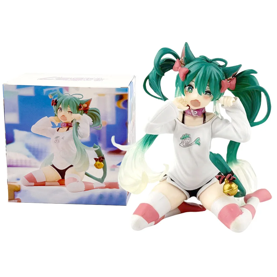 Nieuw Op Voorraad Hatsune Miku In Een Wereld Met Gesloten Windows Collectible Anime Action Kwaii Miku Figuren Model Speelgoed Kerstcadeaus