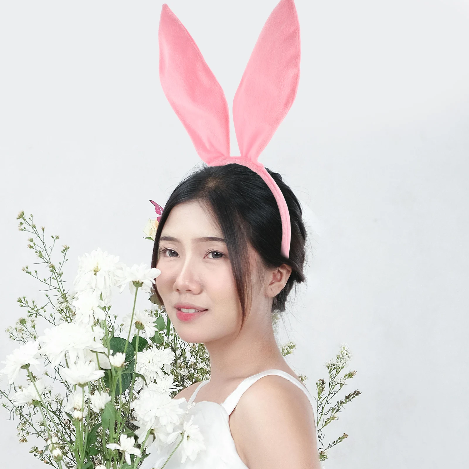 

Rabbit Ears Headb Bunny Hair Accessories Lightweight Comfortable One Size Fits Hairstyle Party Cosplay Festivals Women Child