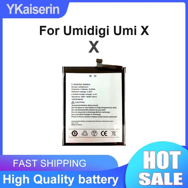 High Quality Portable 4150mAh For Umi Umidigi X Mobile Phone Battery