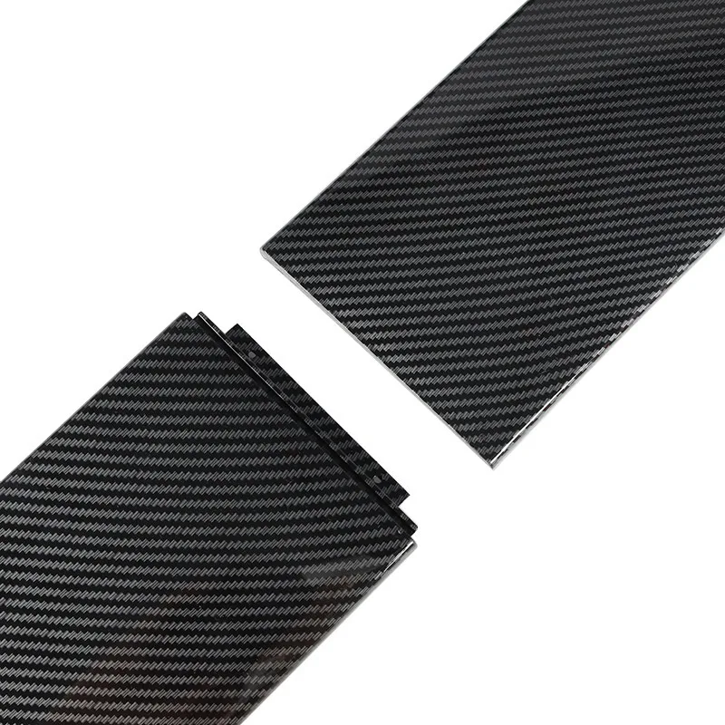 6PCS Car Universal Side Skirts Extension Spoiler Splitters 2m/2.2m Side Skirts Rocker Panels Lip Splitters for BMW Honda Subaru