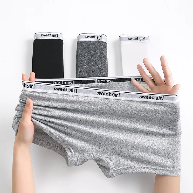 

Women Panties Sexy Solid Briefs Sports Shorts Breathable Seamless Boxers Sweet Girl Safety Pants Ladies Lingerie Femme Underwear