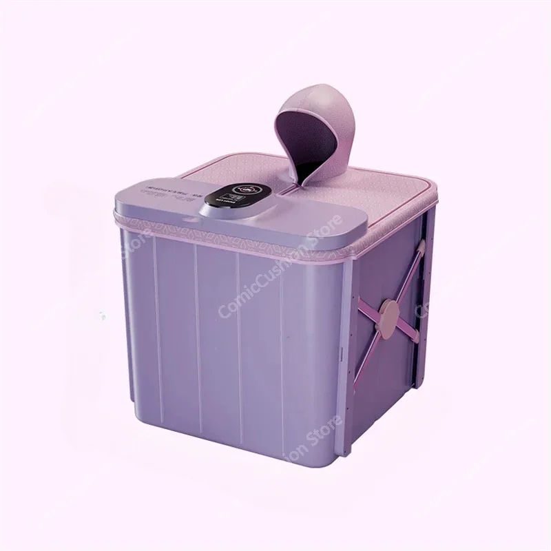 Folding Bath Bucket Adult Automatic Heating Household Full Body Sweat Steam  Barrel Constant Temperature Thickening tub